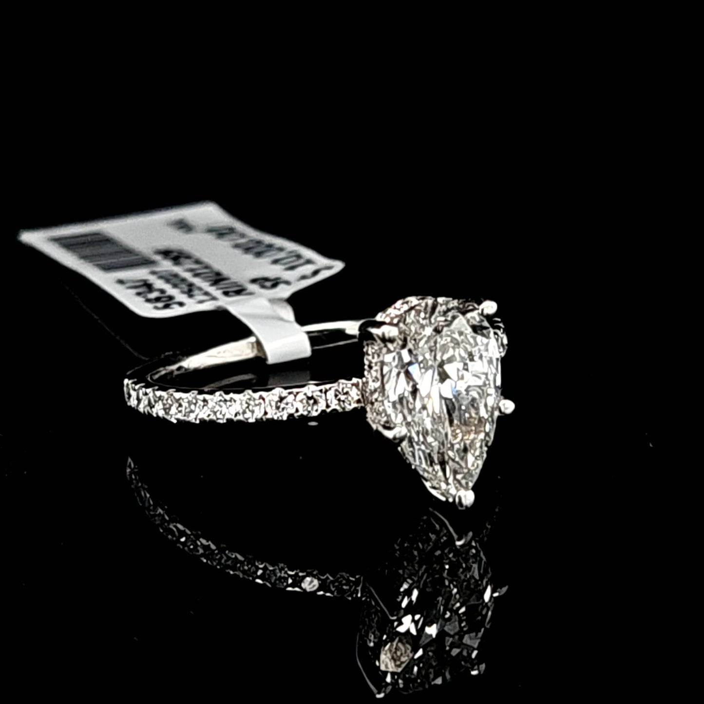 PEAR ENGAGEMENT RING