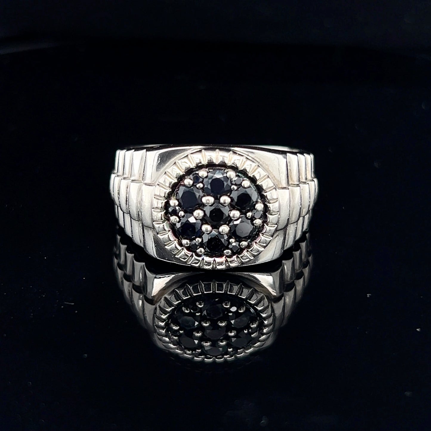 925 Silver Black CZ