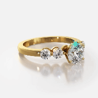 ENG RING 14K 1.00CT