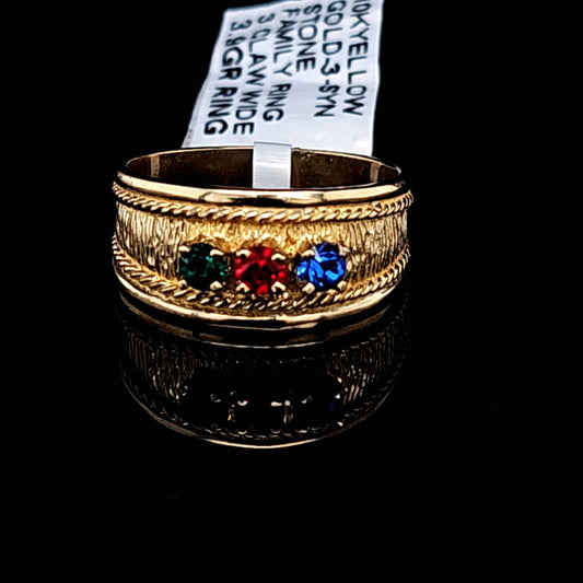 FAMILY COLOR STONE RING