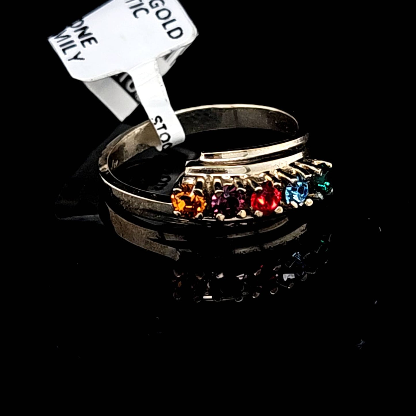 5 COLOR STONE RING