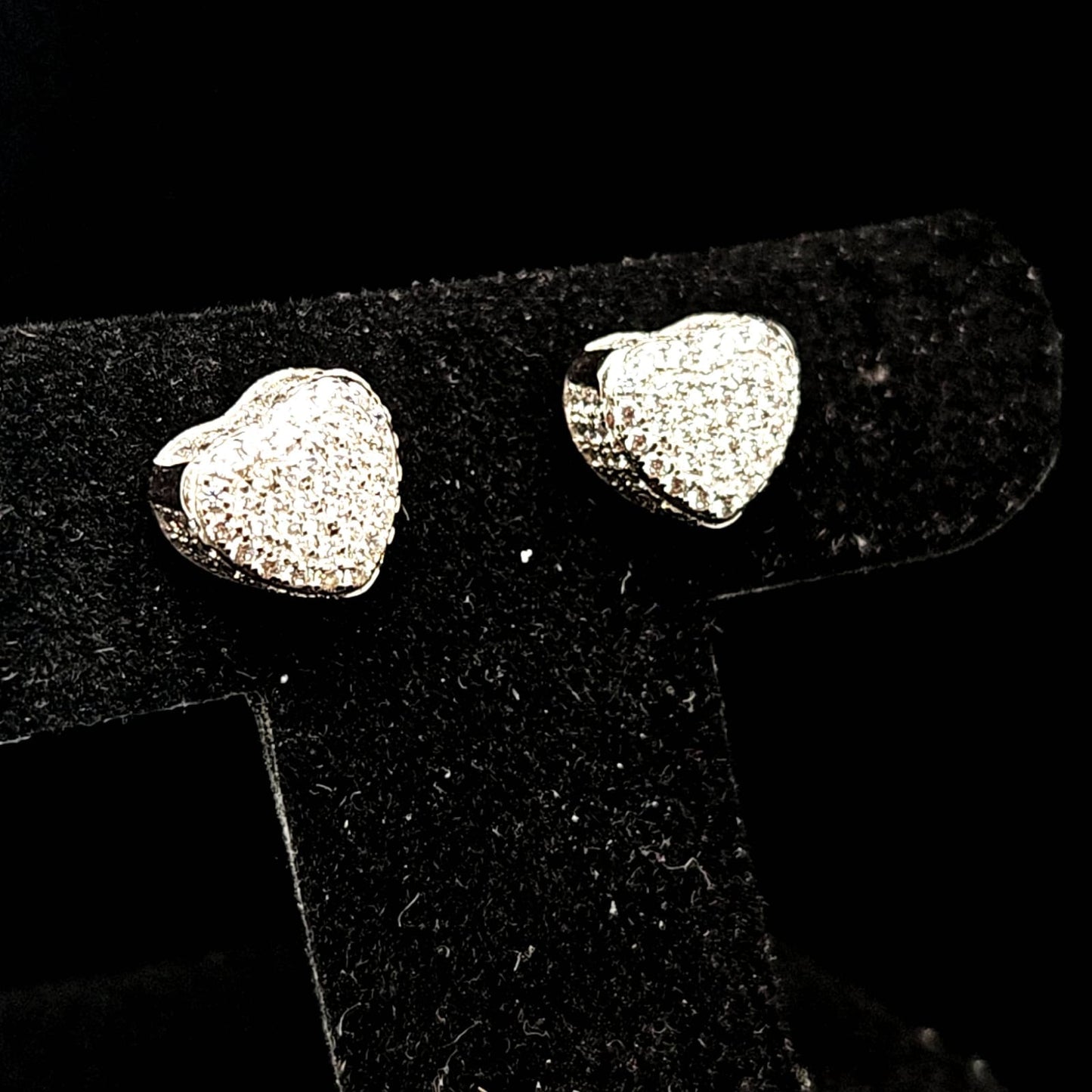 HEART CZ EARRING