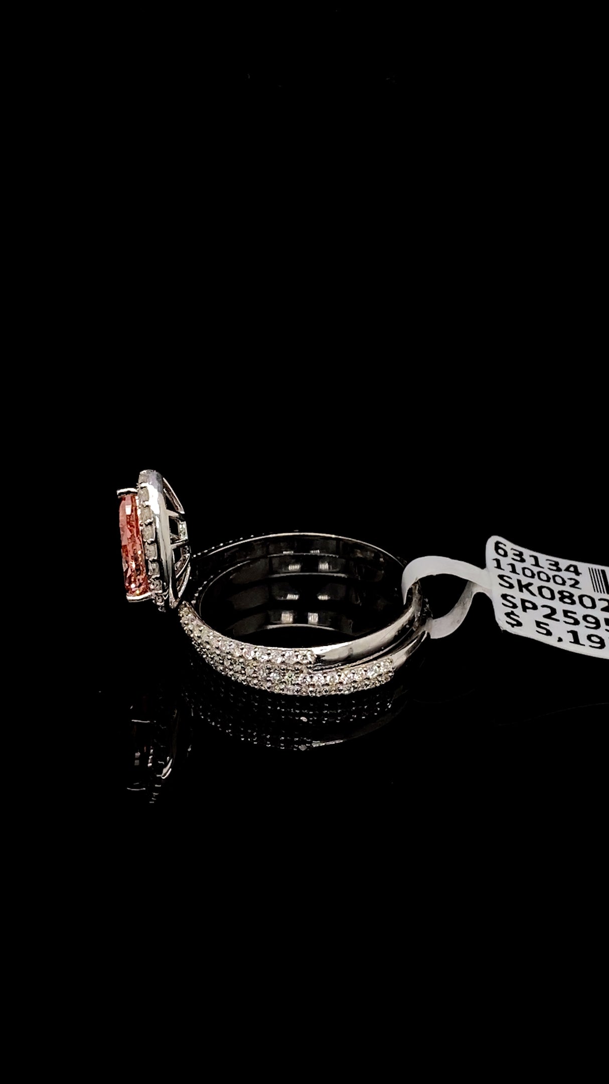 PIND PEAR DIAMOND SET