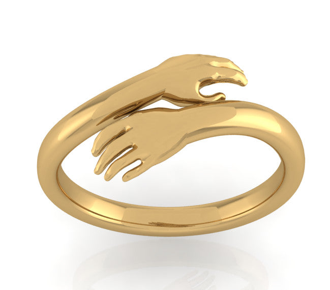 GOLD HAND RING LOVER