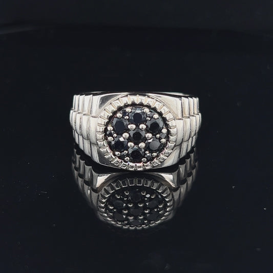 925 Silver Black CZ